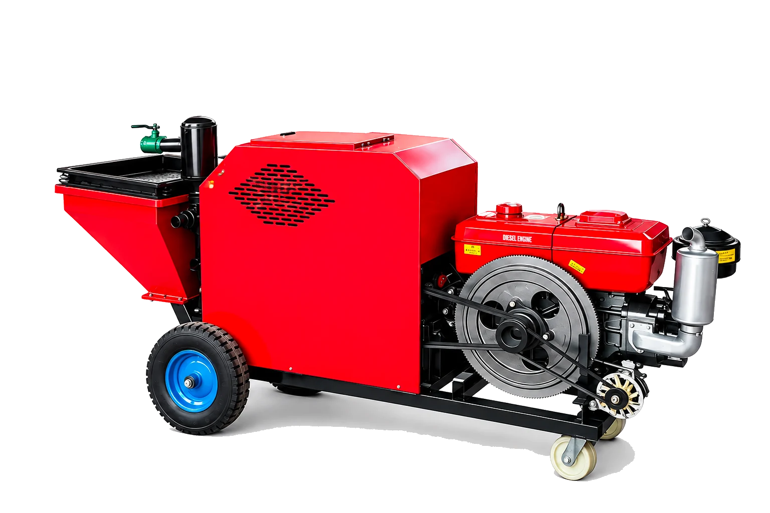 Diesel Concrete Spraying Machine factory product photo, Concrete Spraying Machine, manufactured by Hebei Pinjin Machinery in Xingtai, Hebei, China