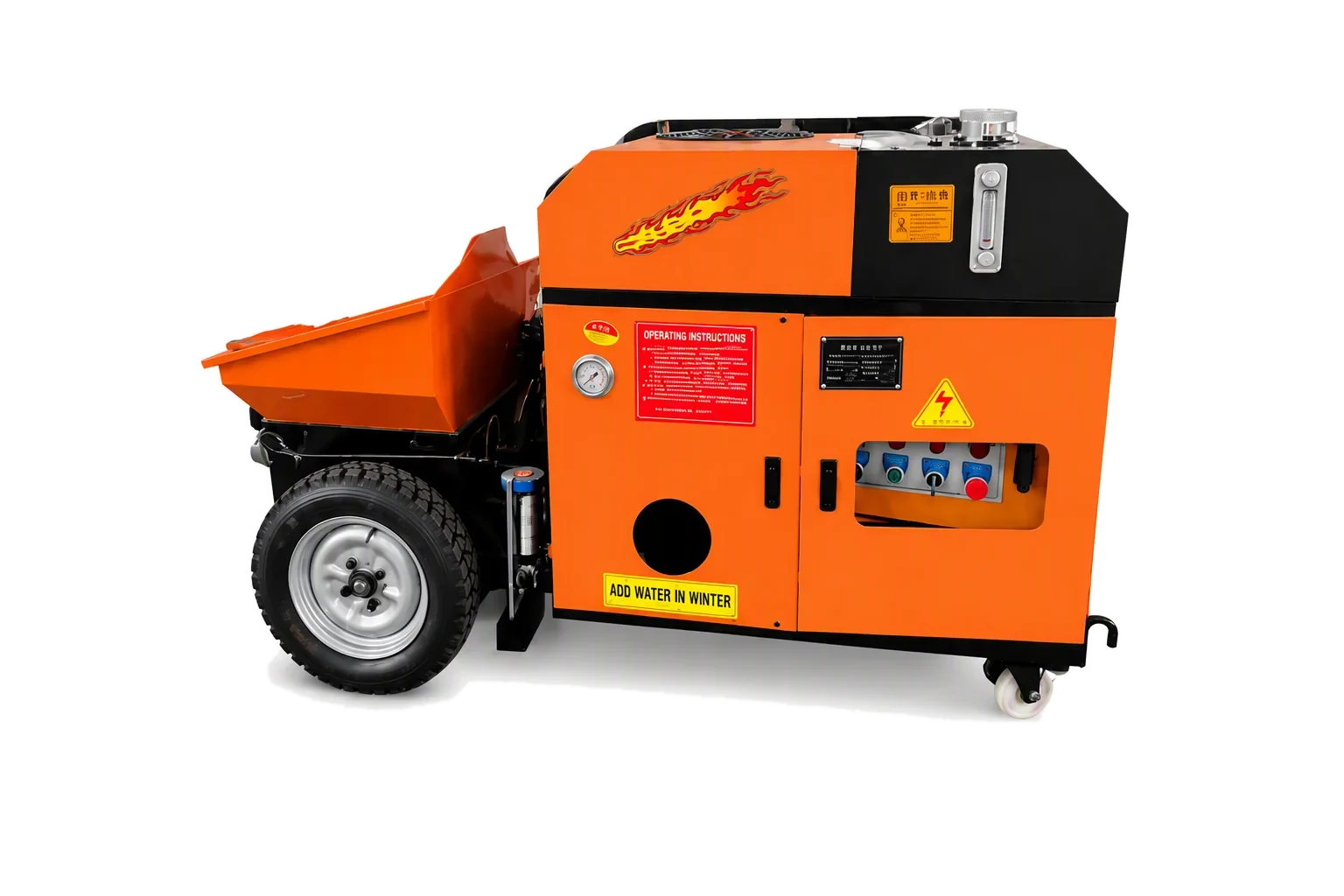 Electric 10 Series Concrete Pump factory product photo, Electric Concrete Pump, manufactured by Hebei Pinjin Machinery in Xingtai, Hebei, China