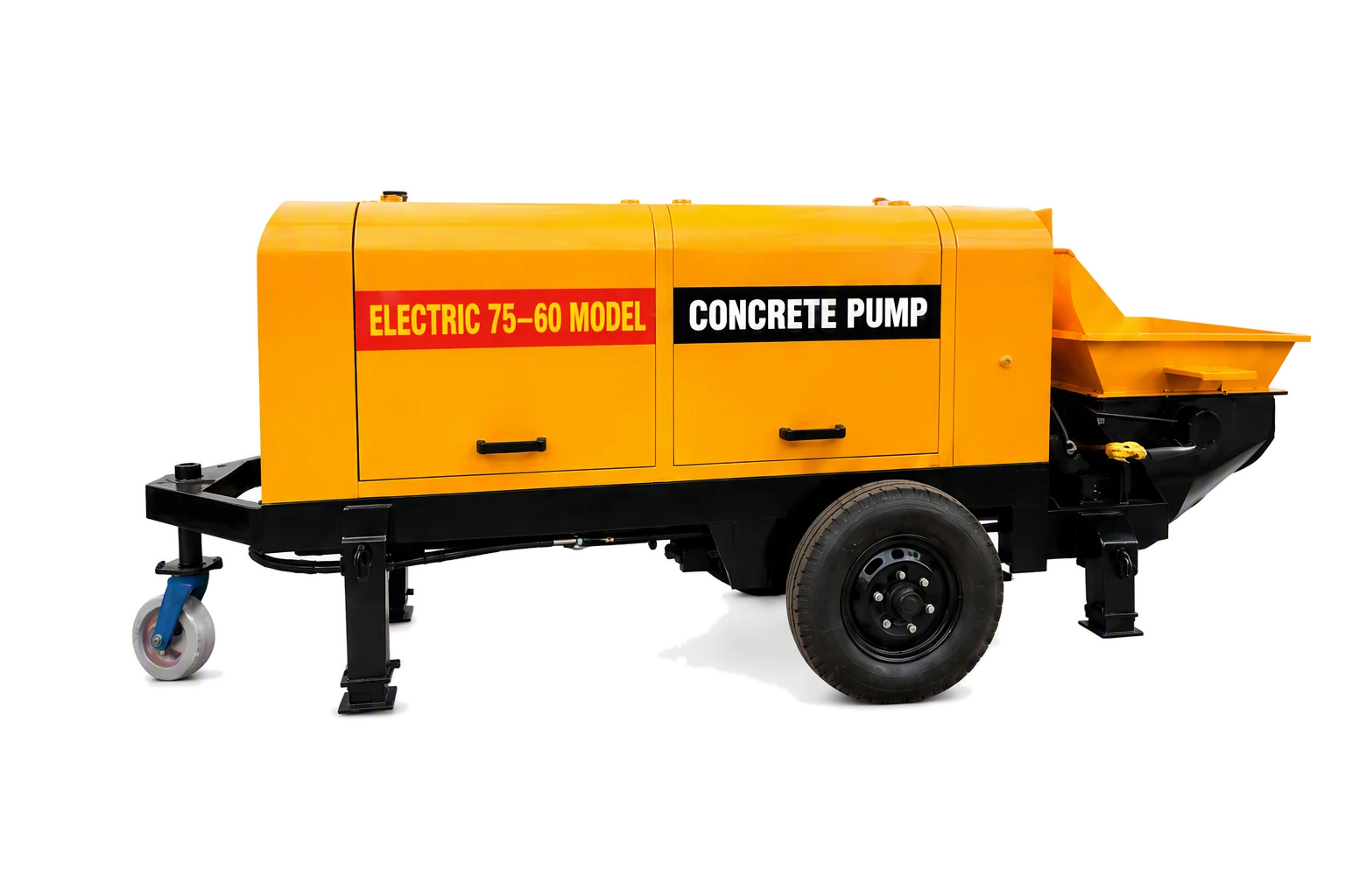 Electric Low Pressure 60 Concrete Pump factory product photo, Electric Concrete Pump, manufactured by Hebei Pinjin Machinery in Xingtai, Hebei, China