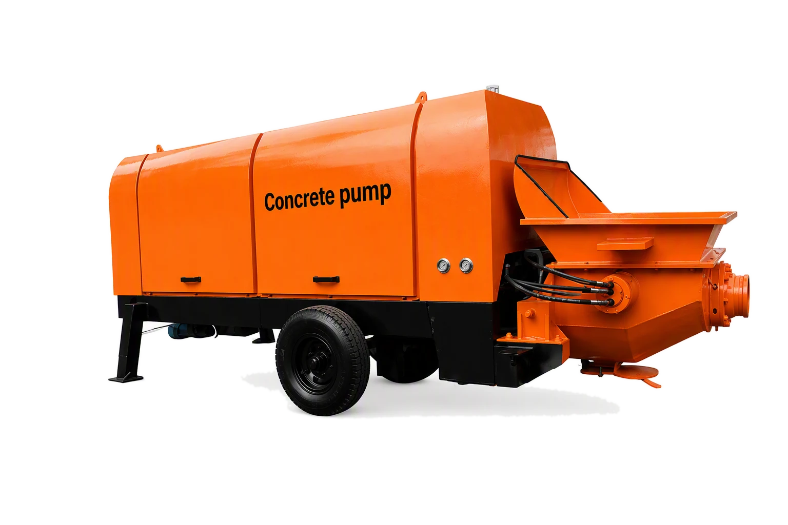 LZ-60 Diesel Concrete Pump factory product photo, Diesel Concrete Pump, manufactured by Hebei Pinjin Machinery in Xingtai, Hebei, China