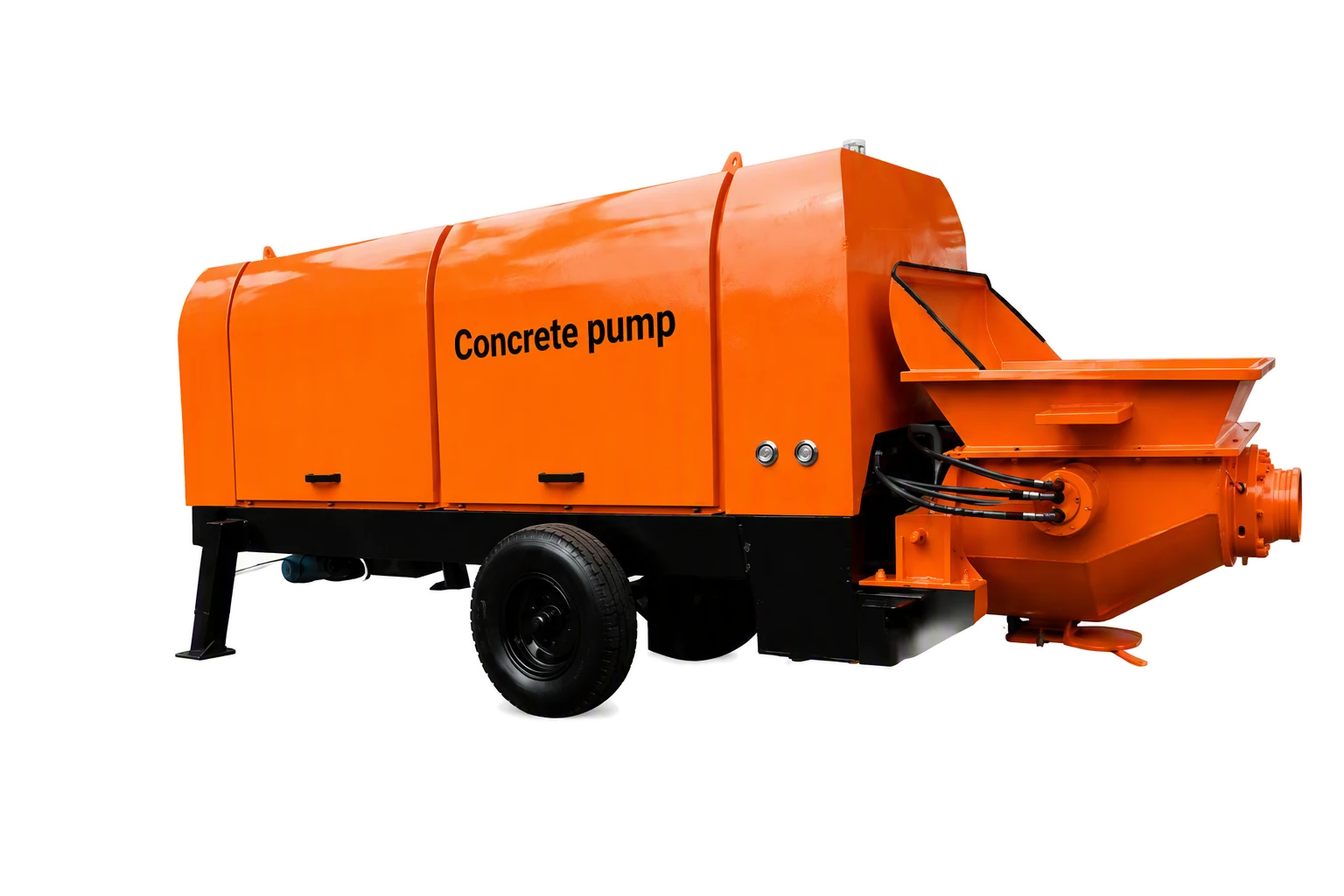 LZ-80 Diesel Concrete Pump factory product photo, Diesel Concrete Pump, manufactured by Hebei Pinjin Machinery in Xingtai, Hebei, China