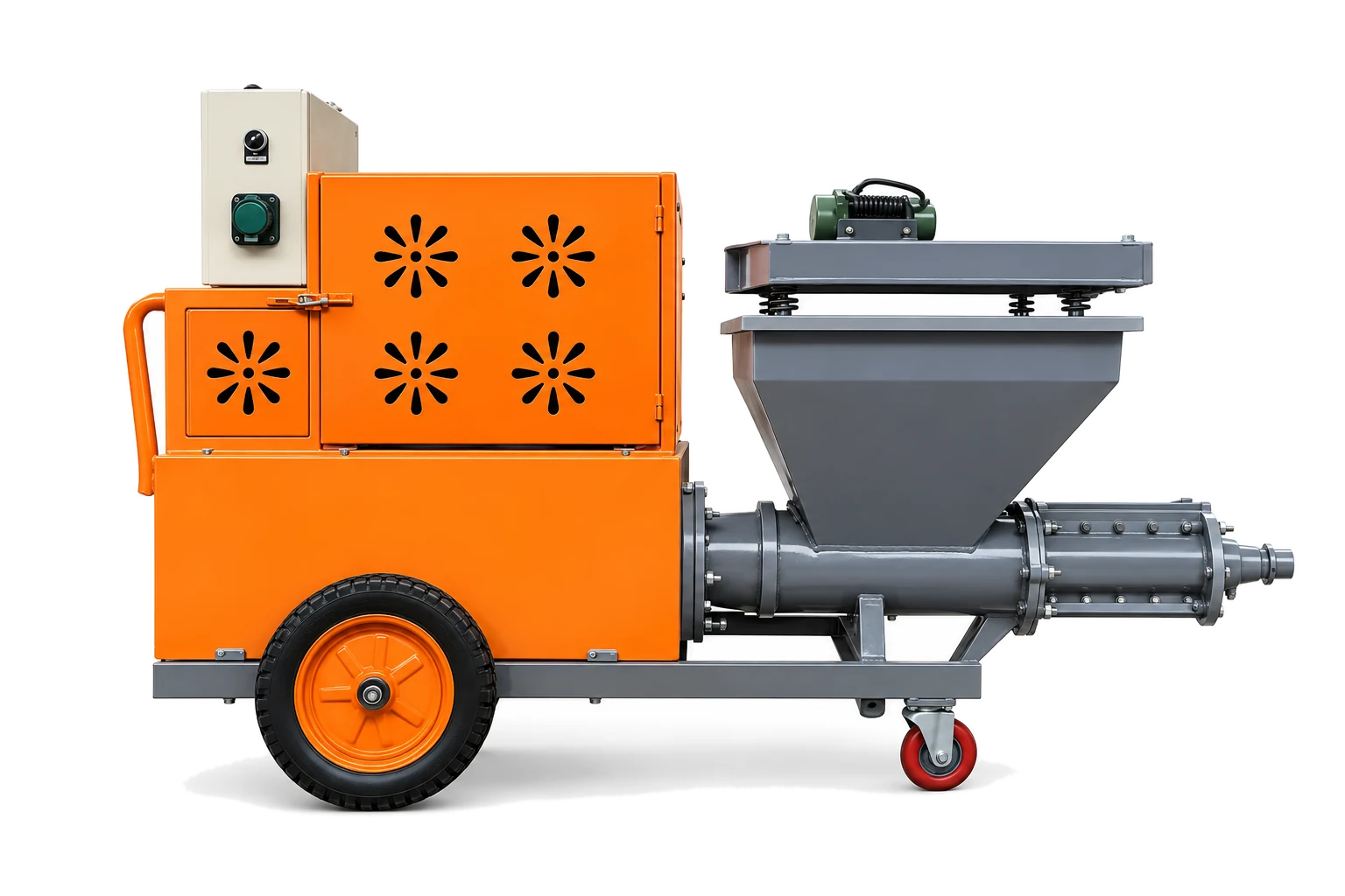 Type 511 Mortar Spraying Machine factory product photo, Mortar Spraying Machine, manufactured by Hebei Pinjin Machinery in Xingtai, Hebei, China